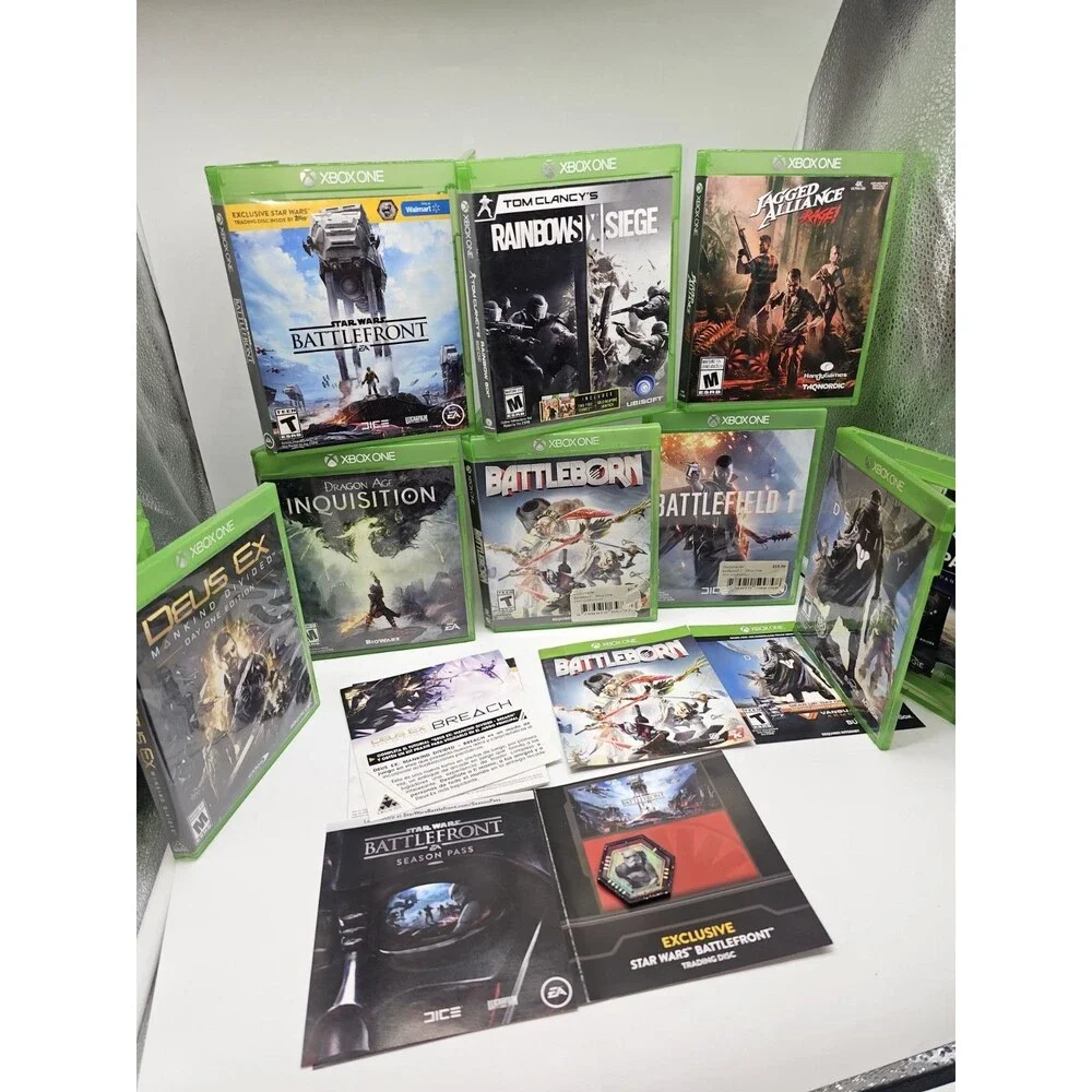 XBOX ONE 1TB Optimized | 2 Controllers | RIG 800Headset | Account | 8 Game Lot
